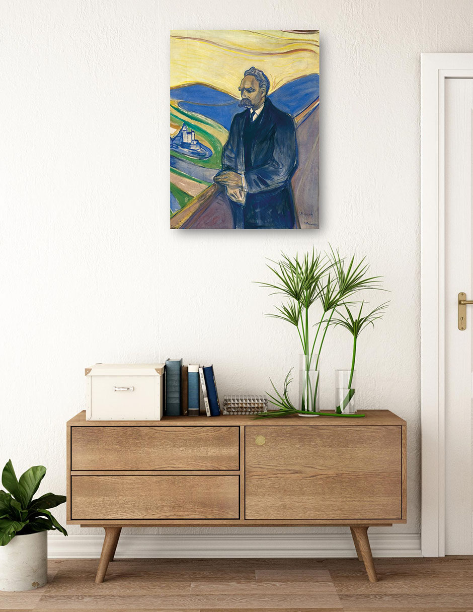 Foto 3 | Cuadro Decorativo - Federico Nietzsche (1906)- Edvard Munch - Fotografía - 28x36 - Impresión En Lienzo - Fine Art Tj