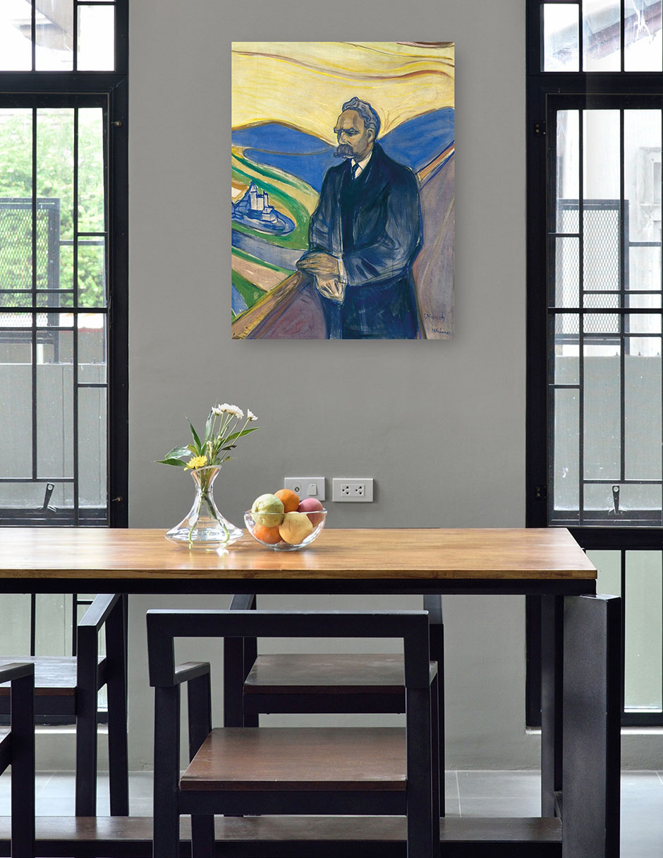 Foto 5 pulgar | Cuadro Decorativo - Federico Nietzsche (1906)- Edvard Munch - Fotografía - 28x36 - Impresión En Lienzo - Fine Art Tj