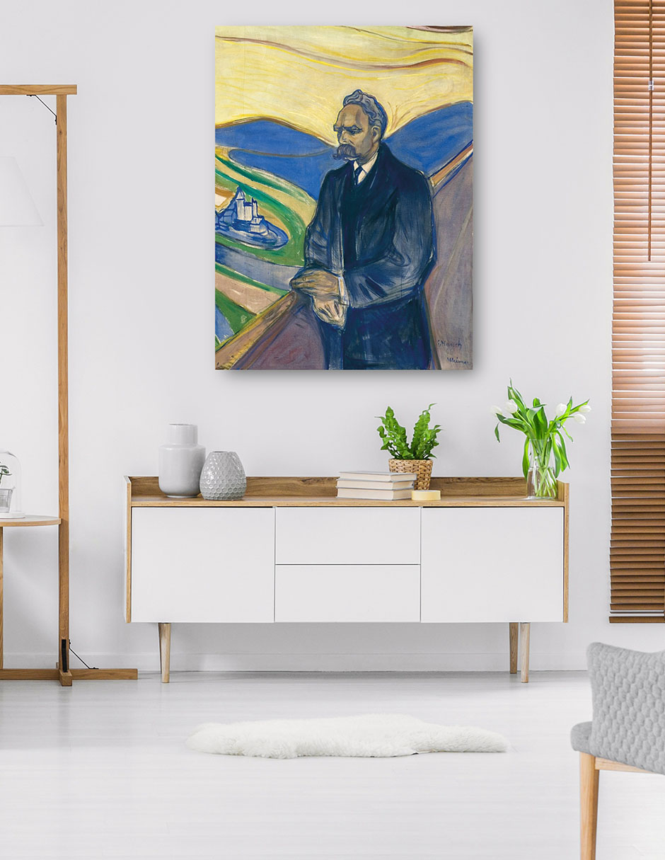 Foto 6 pulgar | Cuadro Decorativo - Federico Nietzsche (1906)- Edvard Munch - Fotografía - 28x36 - Impresión En Lienzo - Fine Art Tj