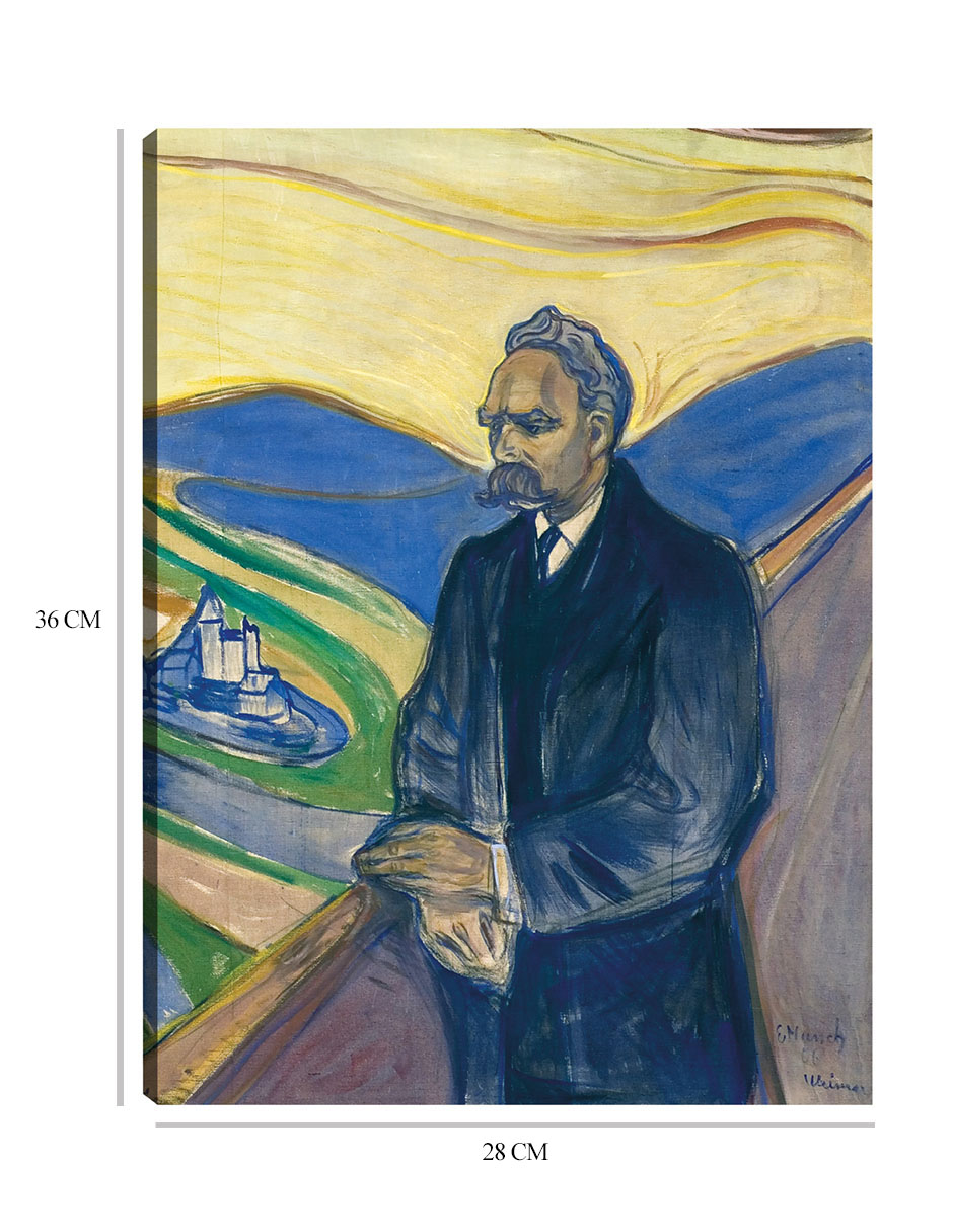 Foto 7 pulgar | Cuadro Decorativo - Federico Nietzsche (1906)- Edvard Munch - Fotografía - 28x36 - Impresión En Lienzo - Fine Art Tj