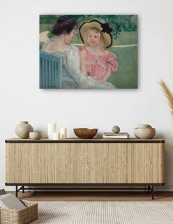 Foto 5 | Cuadro Decorativo - En El Jardín (1903)- Mary Cassatt - Religión - 28x36 - Impresión En Lienzo - Fine Art Tj