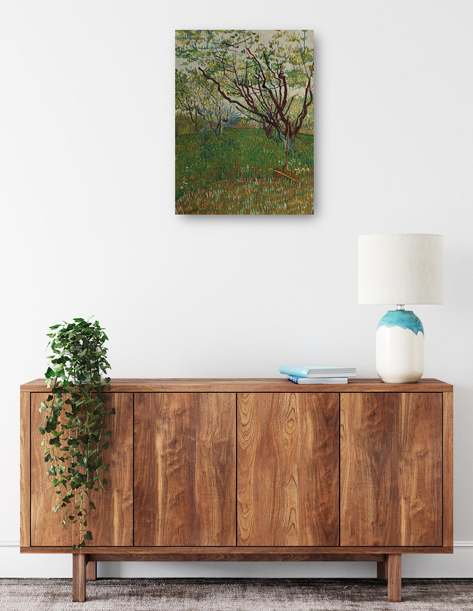 Foto 2 | Cuadro Decorativo - El Huerto Floreciente (1888)- Vincent Van Gogh - Abstracto - 69x92 - Impresión En Lienzo - Fine A