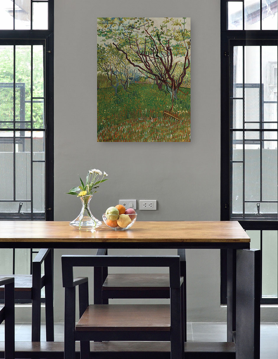 Foto 4 | Cuadro Decorativo - El Huerto Floreciente (1888)- Vincent Van Gogh - Abstracto - 69x92 - Impresión En Lienzo - Fine A