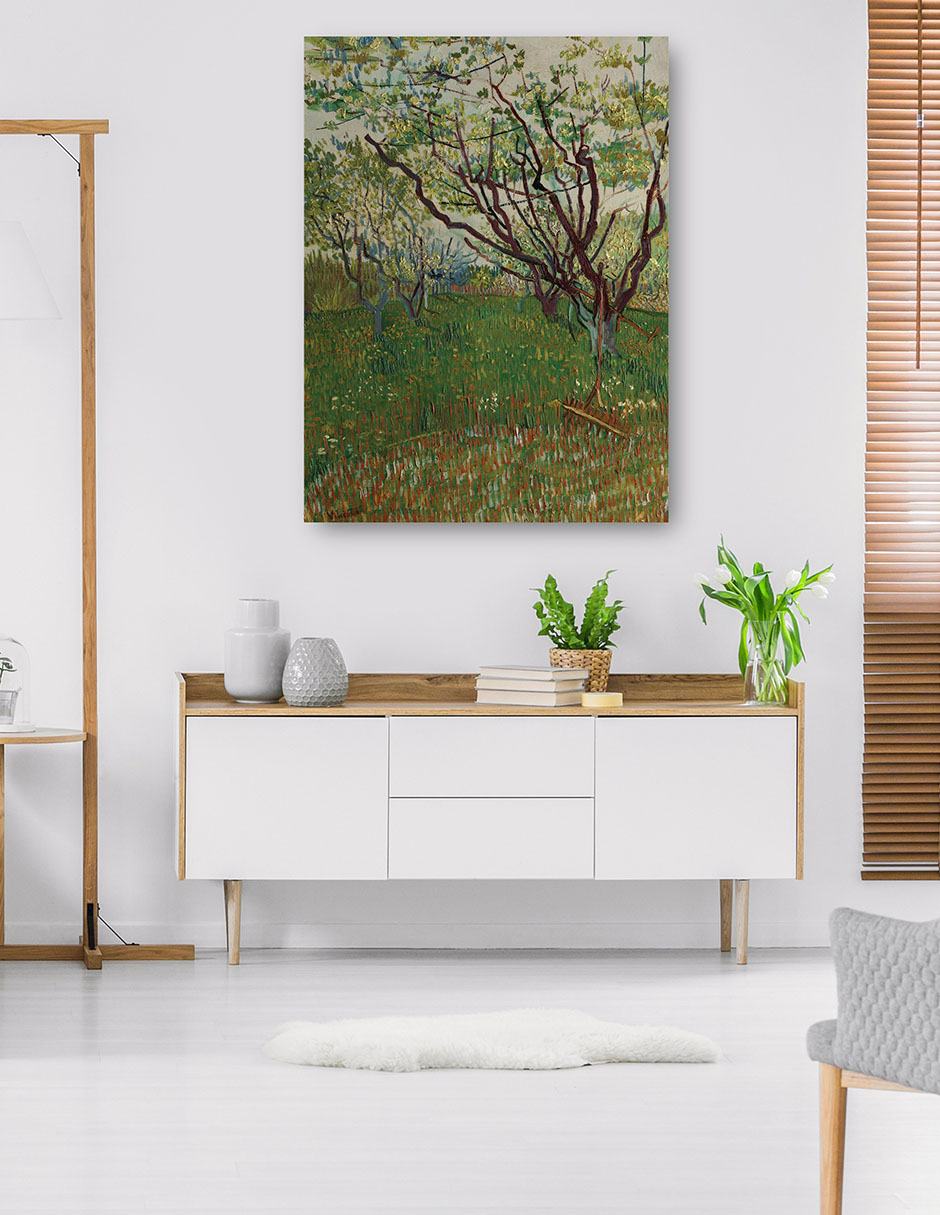 Foto 5 | Cuadro Decorativo - El Huerto Floreciente (1888)- Vincent Van Gogh - Abstracto - 69x92 - Impresión En Lienzo - Fine A