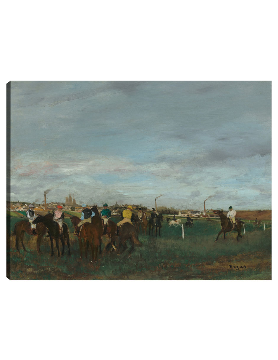 Foto 1 | Cuadro Decorativo - Las Carreras- Edgar Degas - Religión - 46x61 - Impresión En Lienzo - Fine Art Tj
