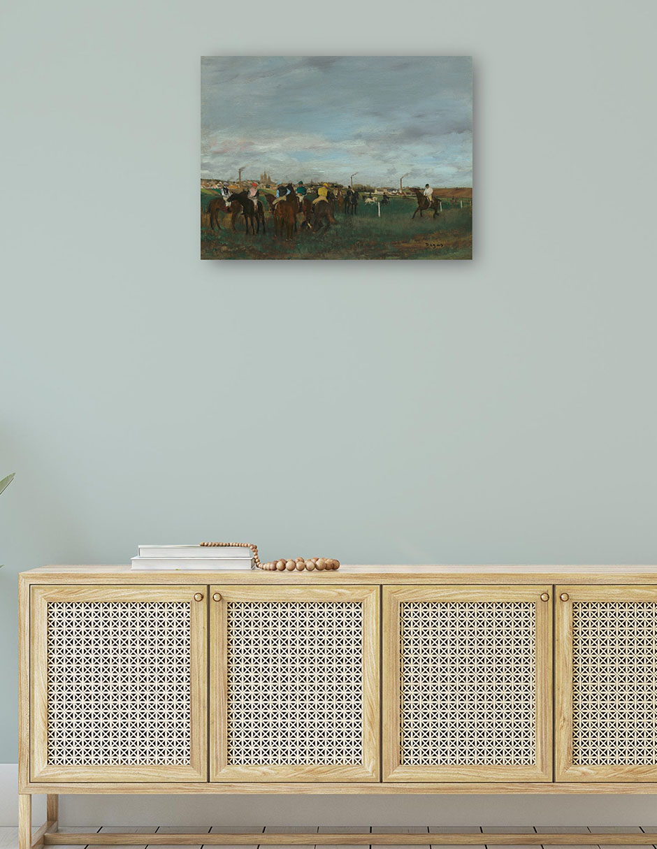 Foto 5 pulgar | Cuadro Decorativo - Las Carreras- Edgar Degas - Religión - 46x61 - Impresión En Lienzo - Fine Art Tj