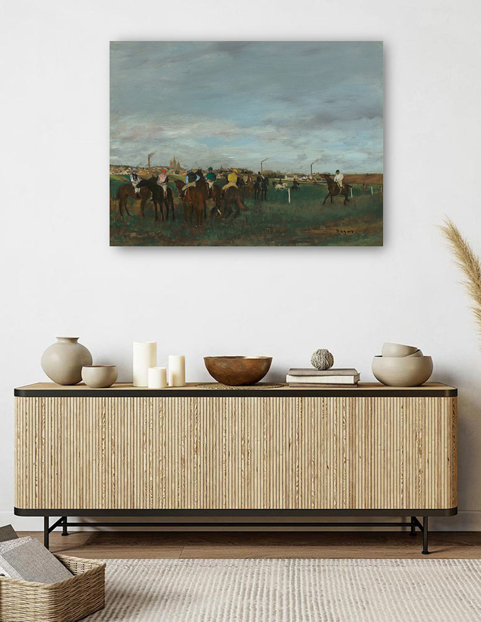 Foto 5 | Cuadro Decorativo - Las Carreras- Edgar Degas - Religión - 46x61 - Impresión En Lienzo - Fine Art Tj