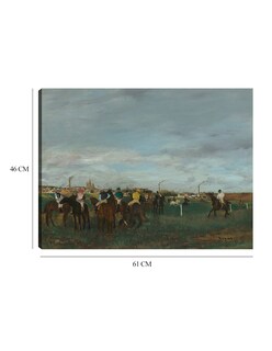 Foto 6 | Cuadro Decorativo - Las Carreras- Edgar Degas - Religión - 46x61 - Impresión En Lienzo - Fine Art Tj