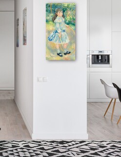 Foto 4 | Cuadro Decorativo - Chica Con Un Aro- Pierre-auguste Renoir - Fotografía - 46x89 - Impresión En Lienzo - Fine Art Tj
