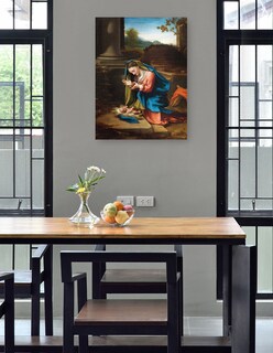 Foto 4 | Cuadro Decorativo - Adoración Del Niño Jesús (1518-1520)- Correggio - Religión - 46x61 - Impresión En Lienzo - Fi