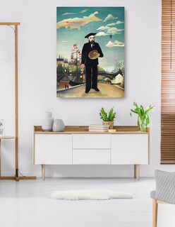 Foto 5 | Cuadro Decorativo - Yo Mismo: Retrato – Paisaje (1890)- Henri Rousseau - Fotografía - 77x102 - Impresión En