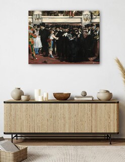 Foto 5 | Cuadro Decorativo - Baile De Máscaras En La Ópera- Edouard Manet - Religión - 69x92 - Impresión En Lienzo - Fine Art