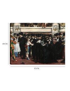 Foto 6 | Cuadro Decorativo - Baile De Máscaras En La Ópera- Edouard Manet - Religión - 69x92 - Impresión En Lienzo - Fine Art