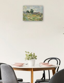 Foto 2 | Cuadro Decorativo - Paisaje Cerca De París (c. 1876)- Paul Cézanne - Religión - 28x36 - Impresión En Lienzo - Fine