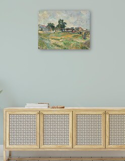 Foto 4 | Cuadro Decorativo - Paisaje Cerca De París (c. 1876)- Paul Cézanne - Religión - 28x36 - Impresión En Lienzo - Fine