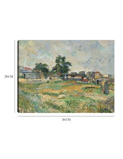 Foto 6 | Cuadro Decorativo - Paisaje Cerca De París (c. 1876)- Paul Cézanne - Religión - 28x36 - Impresión En Lienzo - Fine
