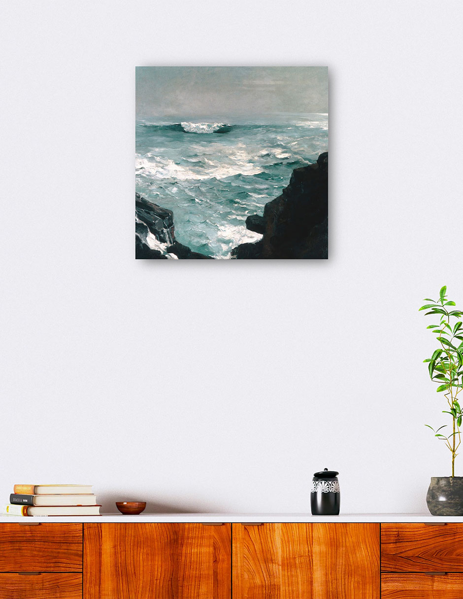 Foto 5 | Cuadro Decorativo - Roca Del Cañón (1895)- Winslow Homer - Costa - 51x51 - Impresión En Lienzo - Fine Art Tj