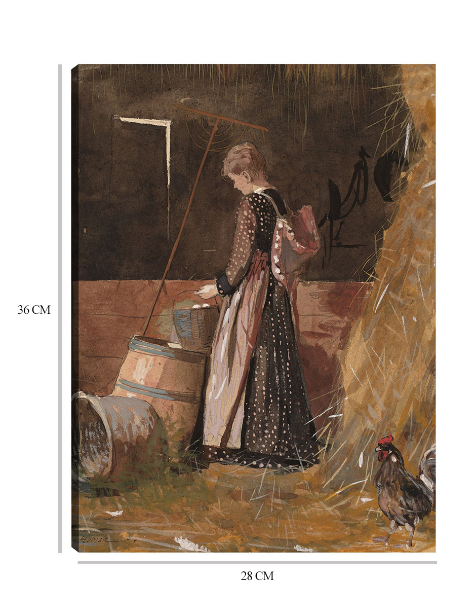 Foto 7 pulgar | Cuadro Decorativo - Huevos Frescos (1874)- Winslow Homer - Fotografía - 28x36 - Impresión En Lienzo - Fine Art Tj