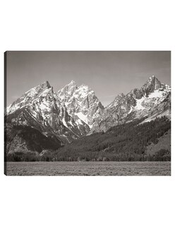 Foto 1 | Cuadro Decorativo - Parque Nacional Teton, Wyoming- Ansel Adams - Religión - 46x61 - Impresión En Lienzo - Fine Art Tj