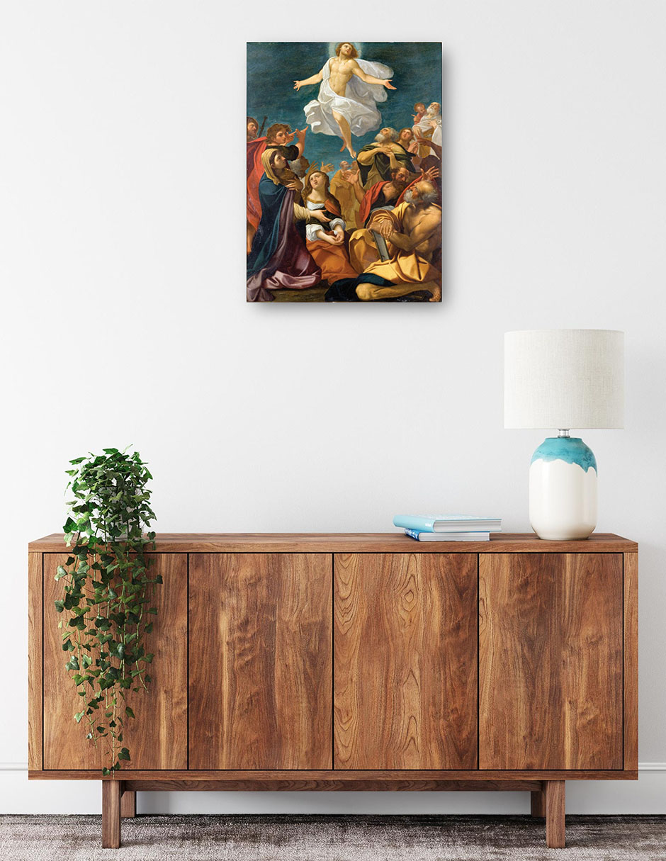Foto 2 | Cuadro Decorativo - Ascensión De Cristo (hacia 1640)- Giacomo Cavedone - Religión - 46x61 - Impresión En Lienzo