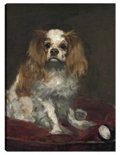 Foto 1 | Cuadro Decorativo - Un Rey Charles Spaniel (c. 1866)- Edouard Manet - Animales - 69x92 - Impresión En Lienzo - Fine A