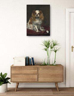 Foto 3 | Cuadro Decorativo - Un Rey Charles Spaniel (c. 1866)- Edouard Manet - Animales - 69x92 - Impresión En Lienzo - Fine A