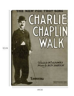 Foto 6 | Cuadro Decorativo - Paseo De Charlie Chaplin (1915)- Unknown - Fotografía - 69x92 - Impresión En Lienzo - Fine Art Tj