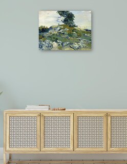Foto 4 | Cuadro Decorativo - Las Rocas- Vincent Van Gogh - Paisaje - 46x61 - Impresión En Lienzo - Fine Art Tj