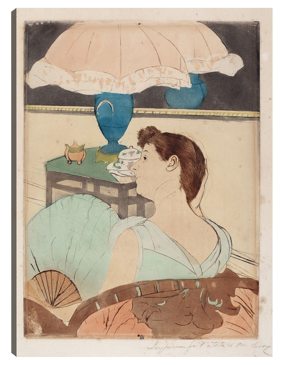 Foto 2 pulgar | Cuadro Decorativo - La Lámpara (1890-1891)- Mary Cassatt - Fotografía - 69x92 - Impresión En Lienzo - Fine Art Tj