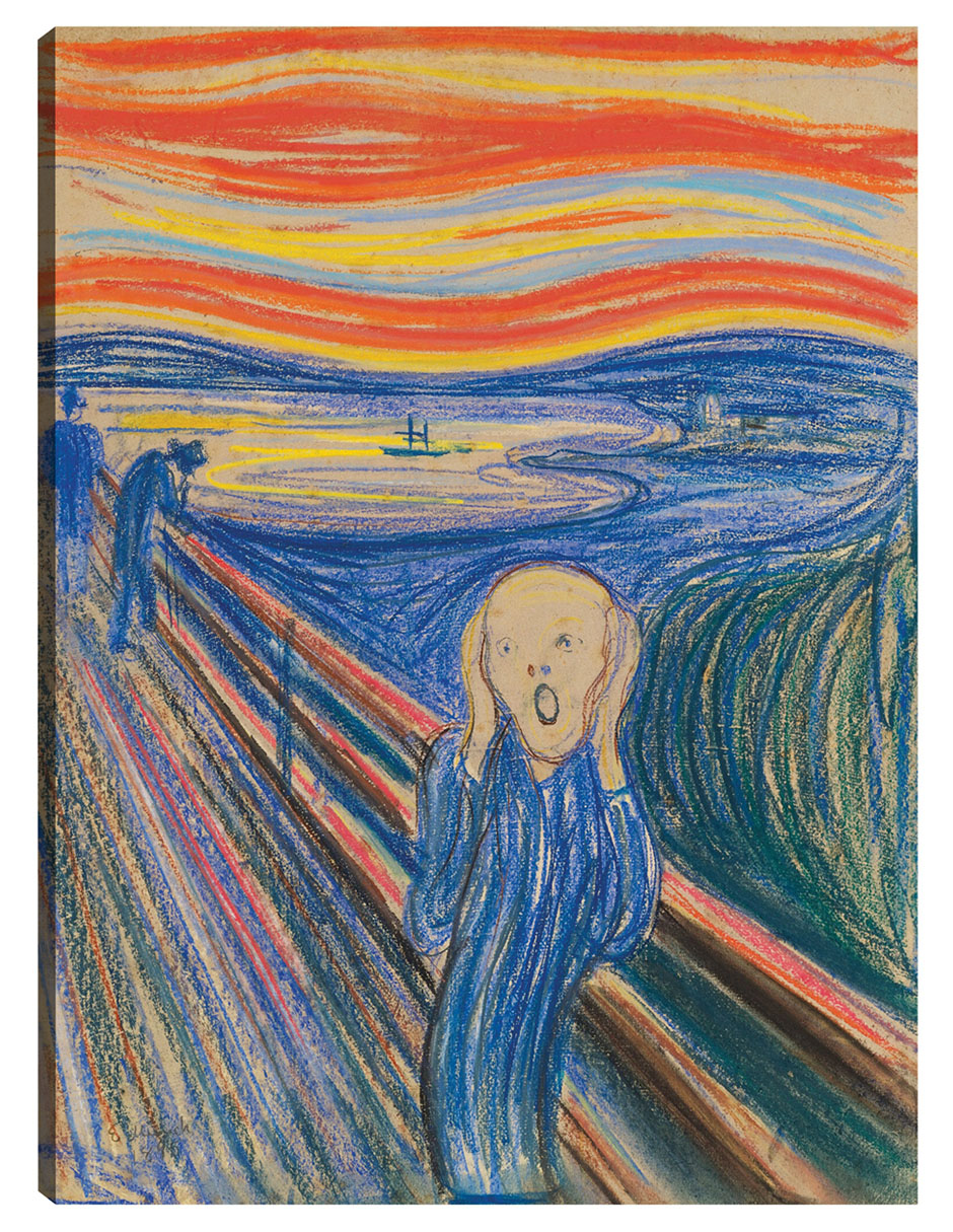 Foto 2 pulgar | Cuadro Decorativo - El Grito (1895) I- Edvard Munch - Abstracto - 46x61 - Impresión En Lienzo - Fine Art Tj