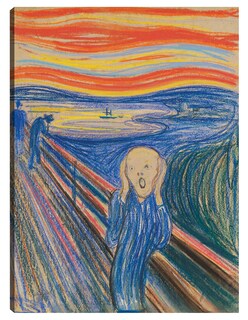 Foto 1 | Cuadro Decorativo - El Grito (1895) I- Edvard Munch - Abstracto - 46x61 - Impresión En Lienzo - Fine Art Tj