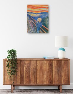 Foto 2 | Cuadro Decorativo - El Grito (1895) I- Edvard Munch - Abstracto - 46x61 - Impresión En Lienzo - Fine Art Tj