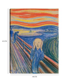 Foto 6 | Cuadro Decorativo - El Grito (1895) I- Edvard Munch - Abstracto - 46x61 - Impresión En Lienzo - Fine Art Tj