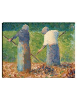 Foto 1 | Cuadro Decorativo - Henificadores En Montfermeil- Georges Seurat - Religión - 28x36 - Impresión En Lienzo - Fine Art Tj