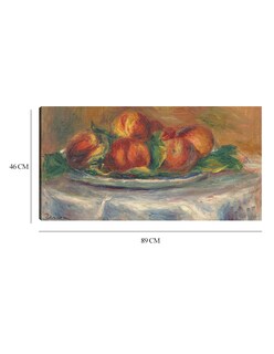 Foto 6 | Cuadro Decorativo - Melocotones En Un Plato- Pierre-auguste Renoir - Fotografía - 46x89 - Impresión En Lienzo - Fin