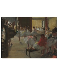 Foto 1 | Cuadro Decorativo - La Clase De Baile, C. 1873- Edgar Degas - Fotografía - 107x143 - Impresión En Lienzo - Fine Art Tj