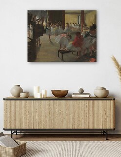 Foto 5 | Cuadro Decorativo - La Clase De Baile, C. 1873- Edgar Degas - Fotografía - 107x143 - Impresión En Lienzo - Fine Art Tj