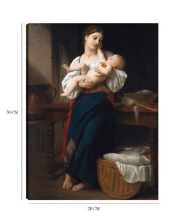 Foto 6 | Cuadro Decorativo - Estrenos Caricias (1901)- William Bouguereau - Fotografía - 28x36 - Impresión En Lienzo - Fine Ar
