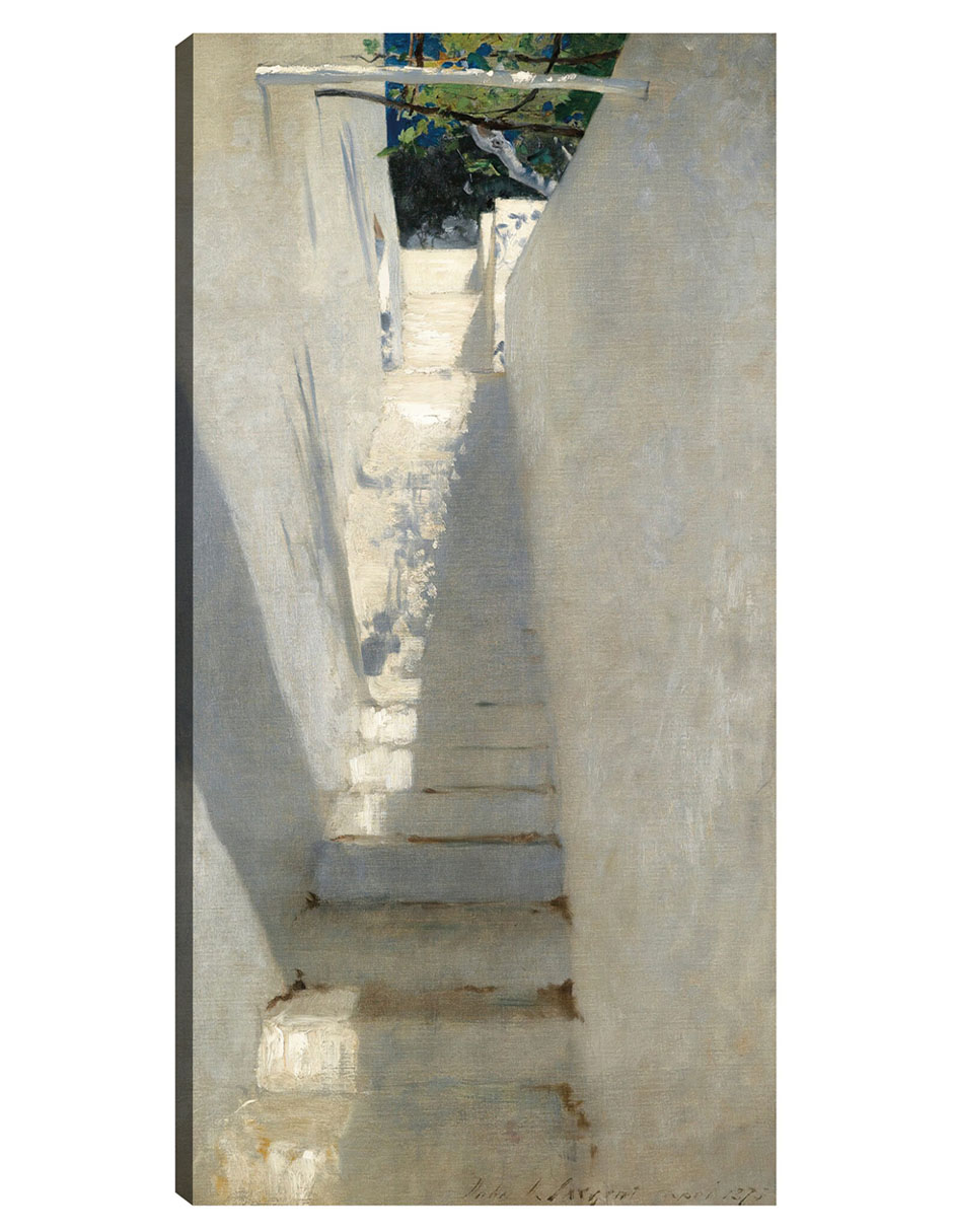 Foto 2 pulgar | Cuadro Decorativo - Escalera En Capri (1878)- John Singer Sargent - Ciudades - 34x64 - Impresión En Lienzo - Fine Art T