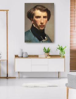 Foto 5 | Cuadro Decorativo - Auto Retrato William Bouguereau- William Bouguereau - Fotografía - 28x36 - Impresión En Li