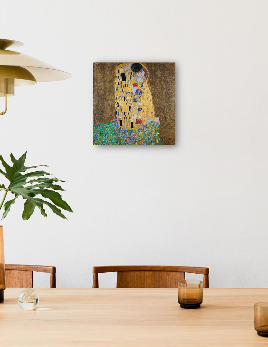 Foto 5 pulgar | Cuadro Decorativo - El Beso- Gustav Klimt - Abstracto - 89x89 - Impresión En Lienzo - Fine Art Tj