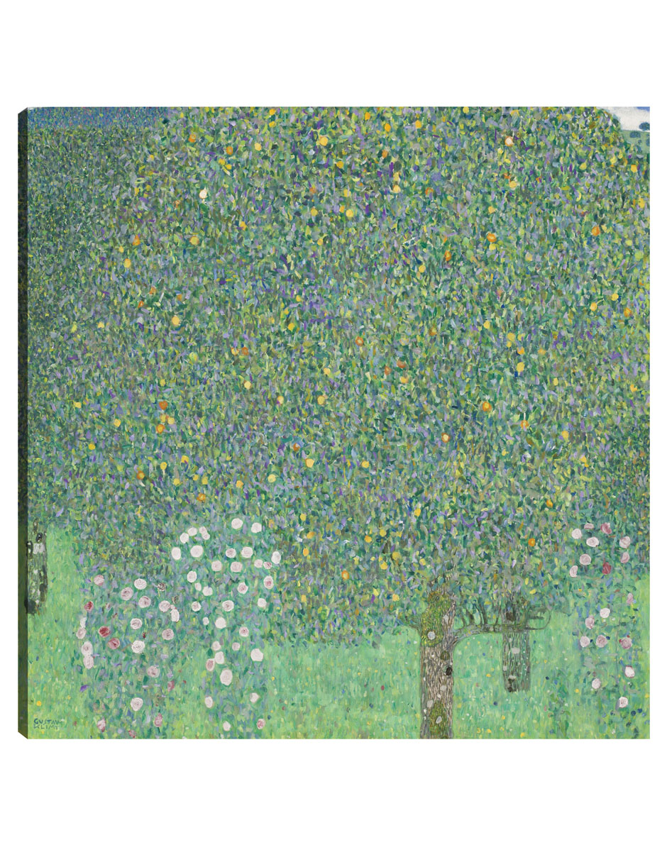 Foto 2 pulgar | Cuadro Decorativo - Rosales Bajo Los Árboles- Gustav Klimt - Paisaje - 105x105 - Impresión En Lienzo - Fine Art Tj