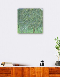 Foto 5 | Cuadro Decorativo - Rosales Bajo Los Árboles- Gustav Klimt - Paisaje - 105x105 - Impresión En Lienzo - Fine Art Tj
