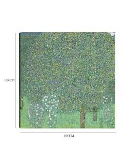 Foto 6 | Cuadro Decorativo - Rosales Bajo Los Árboles- Gustav Klimt - Paisaje - 105x105 - Impresión En Lienzo - Fine Art Tj