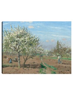 Foto 1 | Cuadro Decorativo - Huerto En Flor Louveciennes- Camille Pissarro - Religión - 46x61 - Impresión En Lienzo - Fine Art