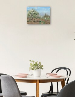 Foto 2 | Cuadro Decorativo - Huerto En Flor Louveciennes- Camille Pissarro - Religión - 46x61 - Impresión En Lienzo - Fine Art