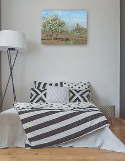 Foto 3 | Cuadro Decorativo - Huerto En Flor Louveciennes- Camille Pissarro - Religión - 46x61 - Impresión En Lienzo - Fine Art