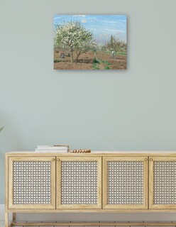 Foto 4 | Cuadro Decorativo - Huerto En Flor Louveciennes- Camille Pissarro - Religión - 46x61 - Impresión En Lienzo - Fine Art