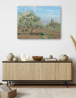 Foto 5 | Cuadro Decorativo - Huerto En Flor Louveciennes- Camille Pissarro - Religión - 46x61 - Impresión En Lienzo - Fine Art