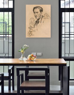 Foto 4 | Cuadro Decorativo - Walt Disney (1938)- Samuel Johnson Woolf - Fotografía - 46x61 - Impresión En Lienzo - Fine Art Tj